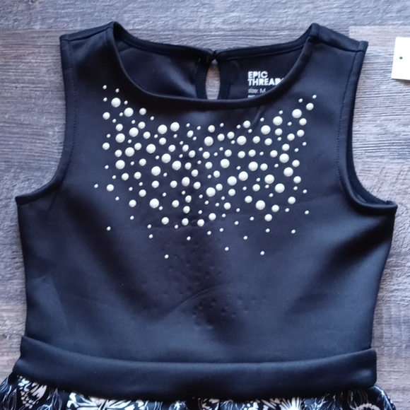 Epic Threads Butterfly-Print Scuba Dress Sz M - Picture 3 of 8